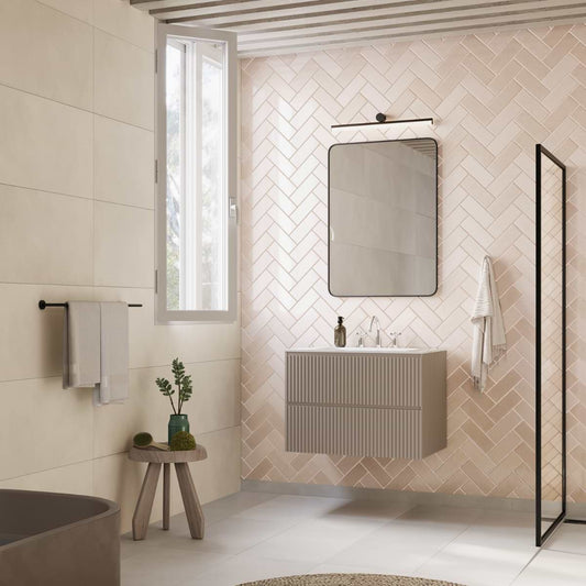 Linear Taupe 30" Single Vanity without Top (discontinued)