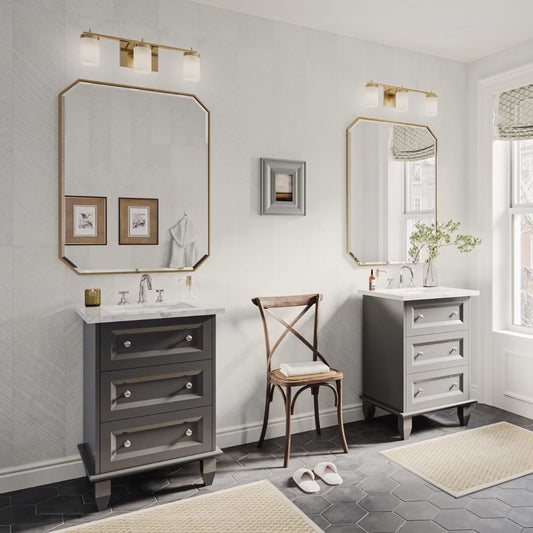 Nora Gray 24" Single Vanity with Carrara Marble Top