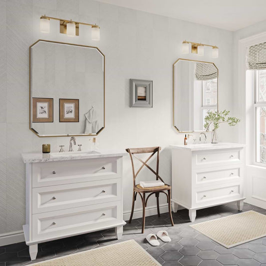 Nora White 36" Single Vanity with Carrara Marble Top