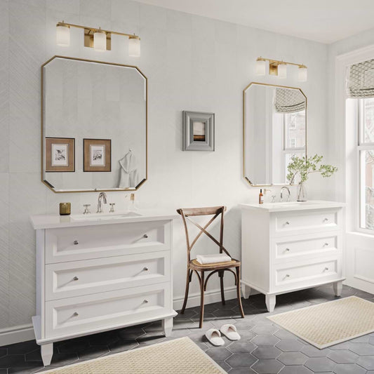 Nora White 36" Single Vanity with Pure White Quartz Top