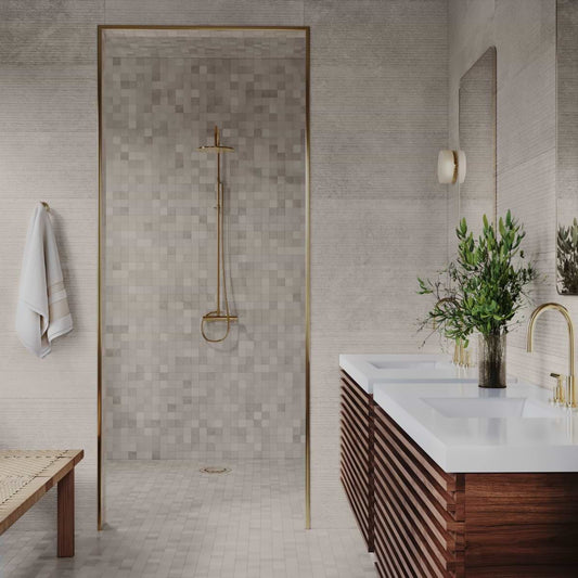 West Village Pearl Gray Deco 12X36 Matte