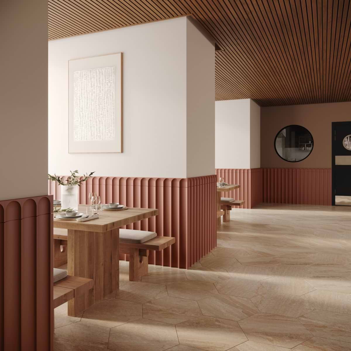 Cotto Fluted Column 4X36 Matte