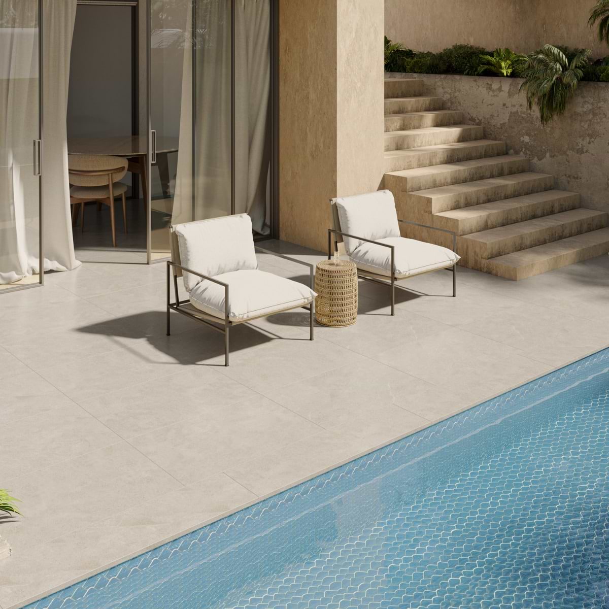 Crema Beige 2CM Paver 24X36 Matte