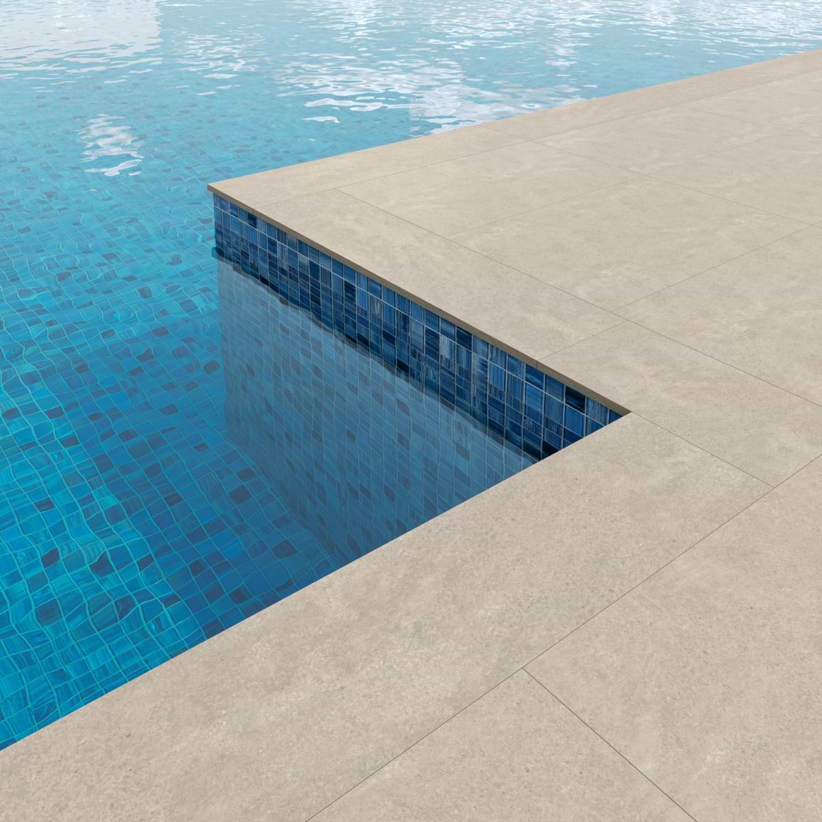 Crema Beige Pool Coping 12X48 Matte