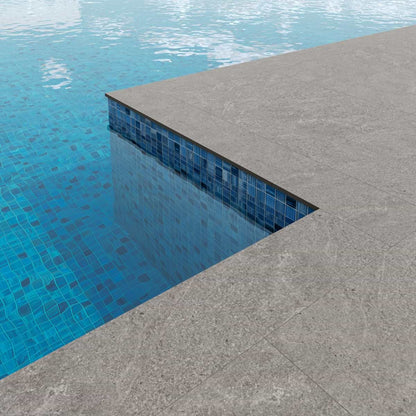 Silver Gray Pool Coping 12X48 Matte
