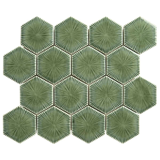 Fern Green Burst 3" Polished