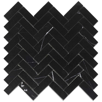 Marquina Herringbone 1X3 Polished