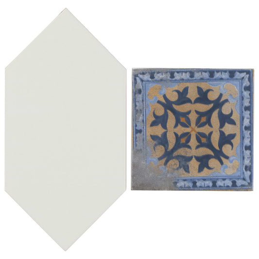 White Picket Medina Multicolor Square (KIT ONLY) 4X8 Polished