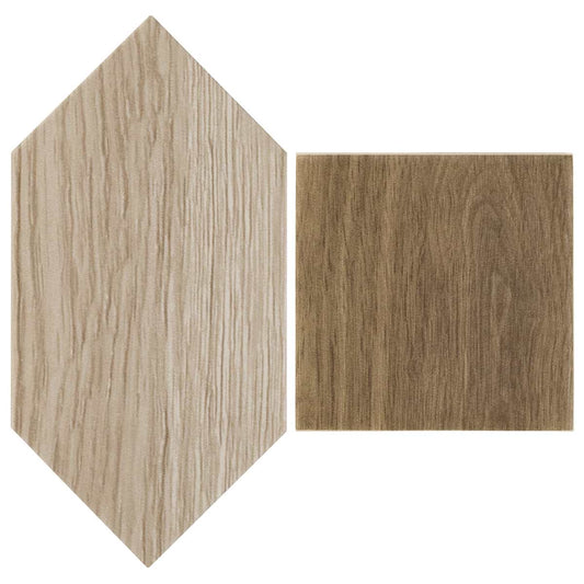 Beige Picket Willow Brown Square (KIT ONLY) 4X8 Matte