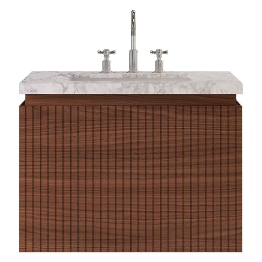 Melrose Walnut 30" Single Vanity without Top
