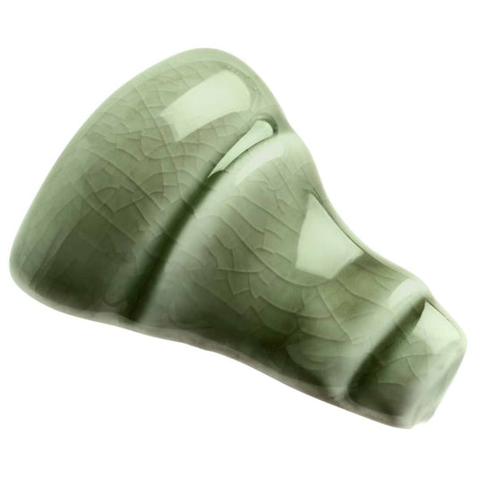 Baroque Glass Trim Crackled Outside Fern Green Corner for Trim Polished FXBRQCRCRNFRN1X2