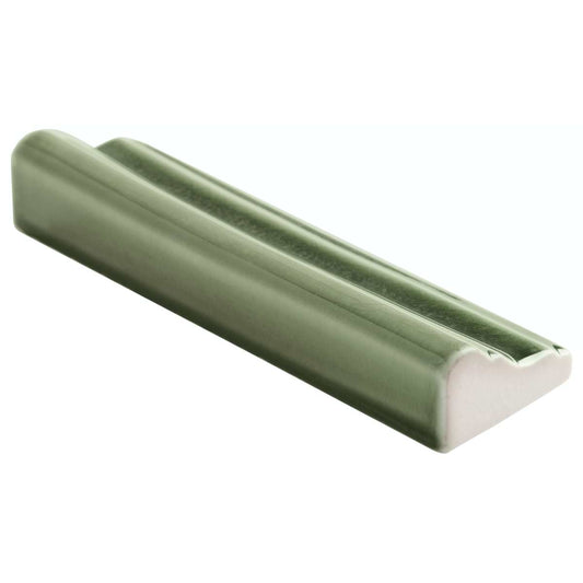 Baroque Glass Trim Crackled Fern Green Trim Polished FXBRQCRFRN2X6