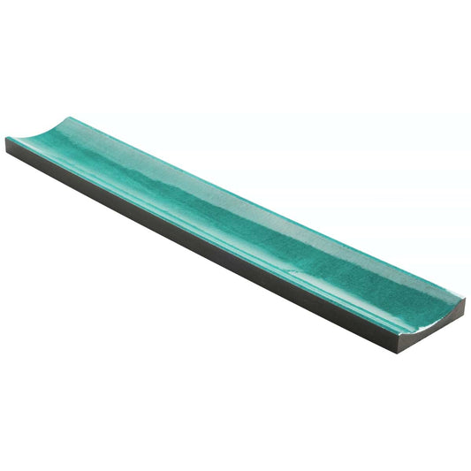 3D Fluted Column Aquamarine 6X36 Polished