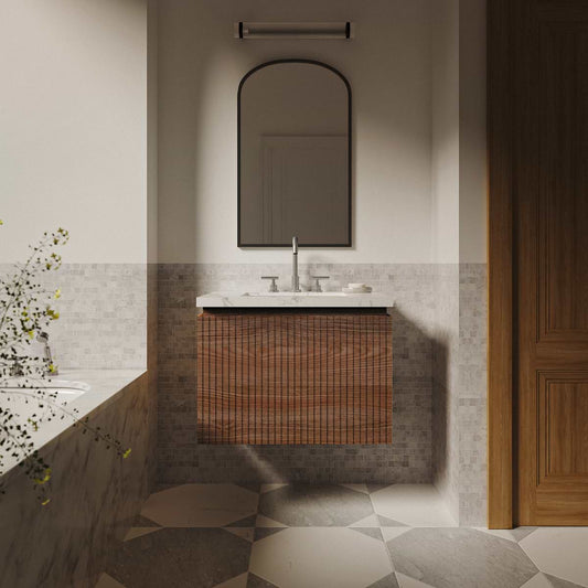 Melrose Walnut 30" Single Vanity without Top