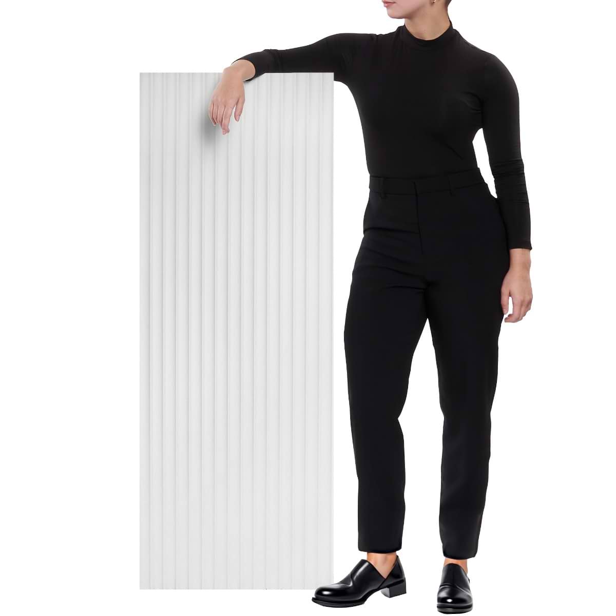 Fluted White 18X48 Matte