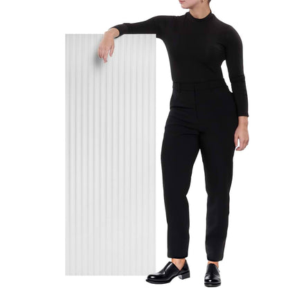 Fluted White 18X48 Matte