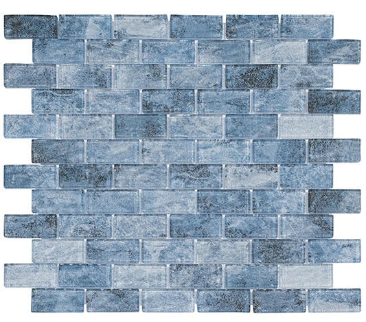 Thrown Brick Mosaic 1x2