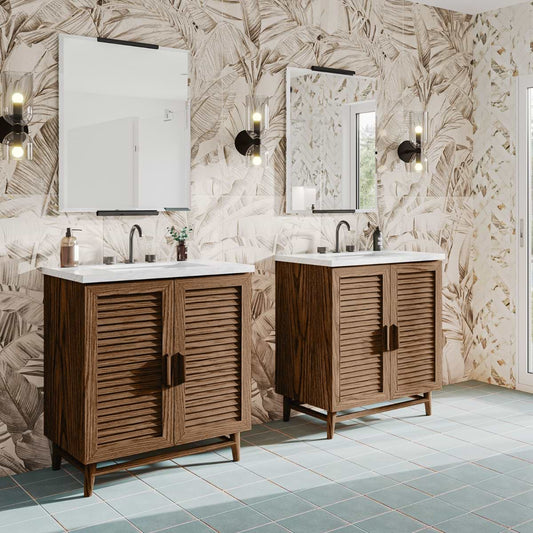 Lowell Dark Walnut 30" Single Vanity without Top (discontinued)