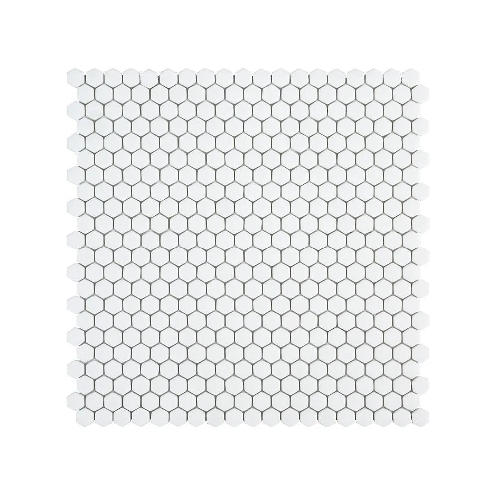 White 5/8 Hexagon