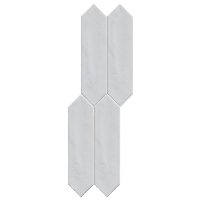 Bright White Picket 3x12 Glossy