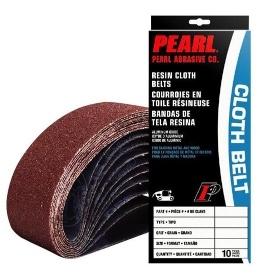 CB14250 Premium Aluminum Oxide Resin Cloth Belt for Metal (10 Pack)