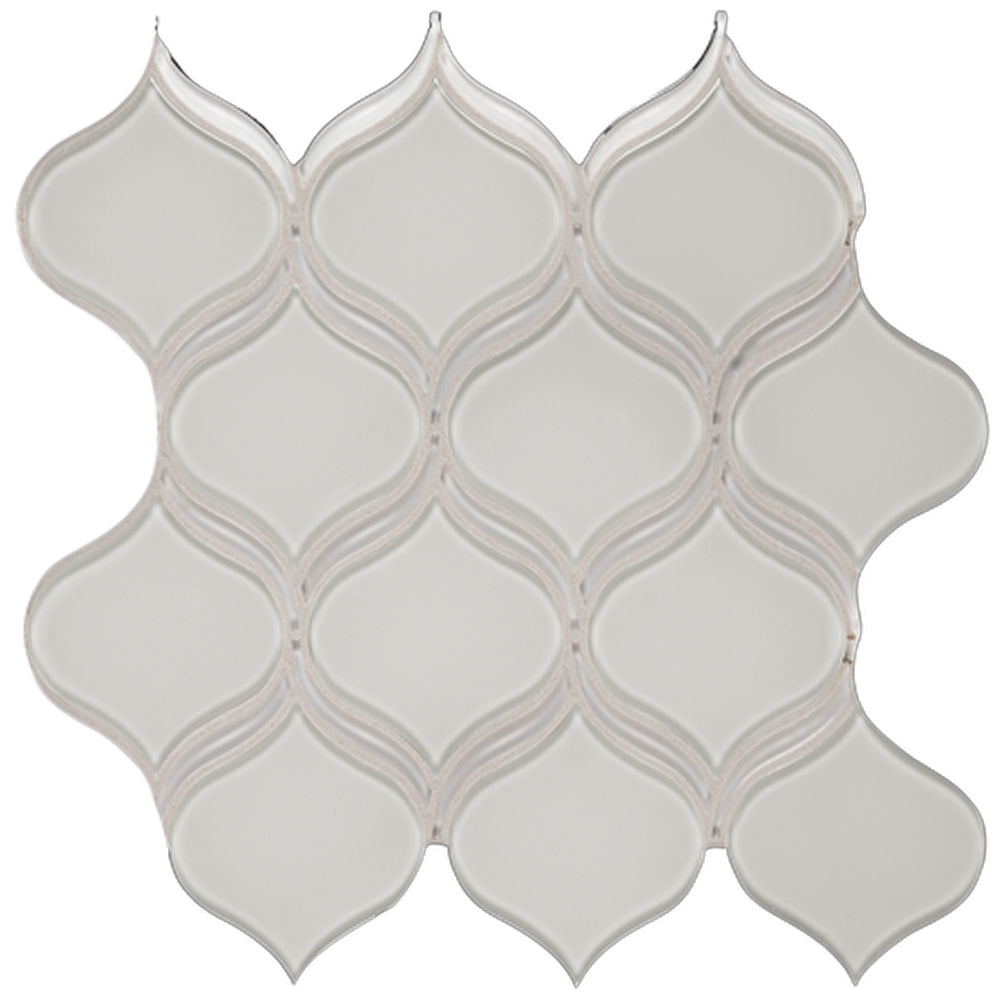 Florida Tile Peace of Mind Arabesque 11.5" x 11.5" Glass Mosaic