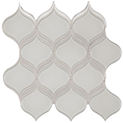 Florida Tile Peace of Mind Arabesque 11.5" x 11.5" Glass Mosaic