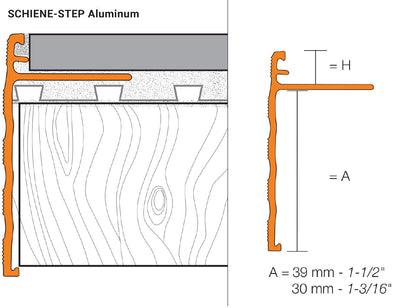 Satin Stair Nose Trim 3/8”