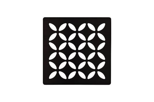 Matte Black Floral 4x4