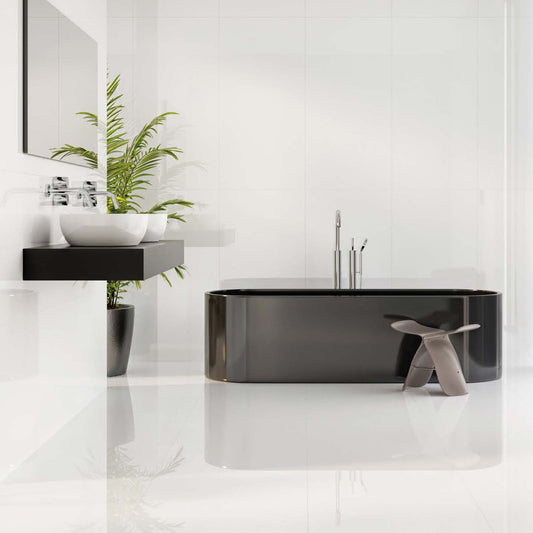 White 24x48 Polished