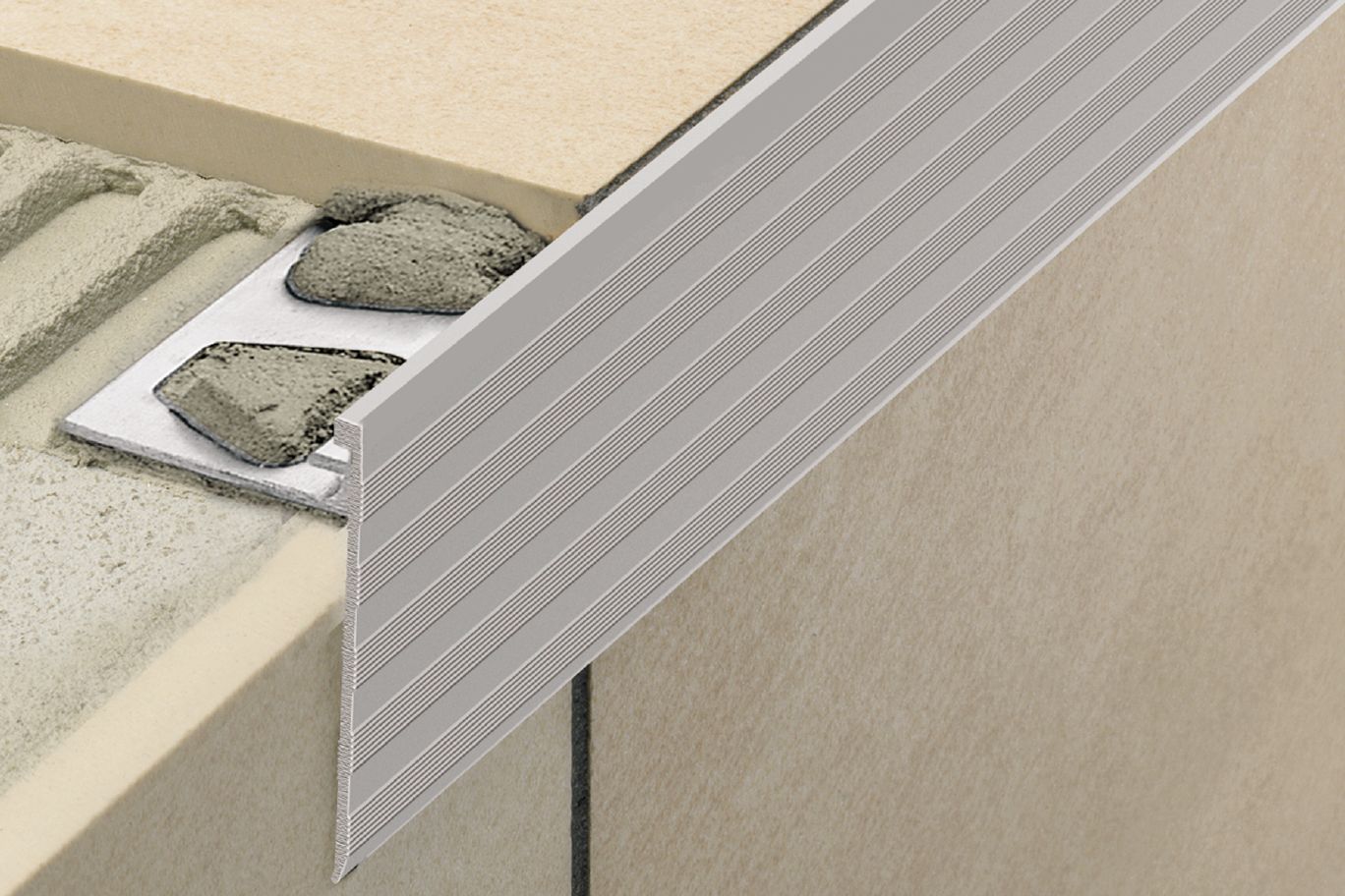 Satin Stair Nose Trim 3/8”