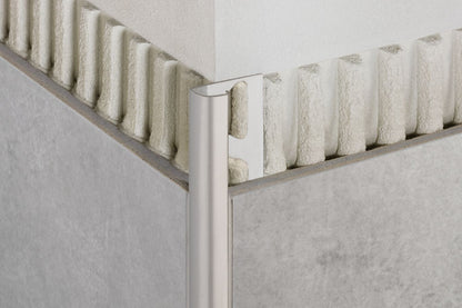Brushed Nickel Anodized Aluminum Bullnose