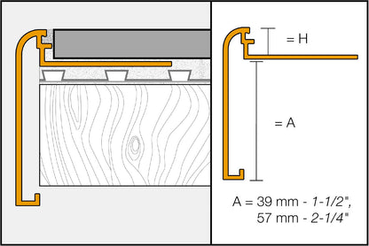 Nickel Counter Edge 3/8”