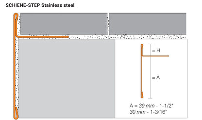 Satin Stair Nose Trim 3/8”